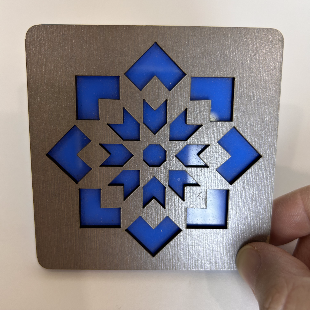 Double Layered Coasters (Plexi-wood)